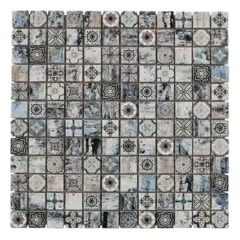 Galaxy inkjet marble mosaic