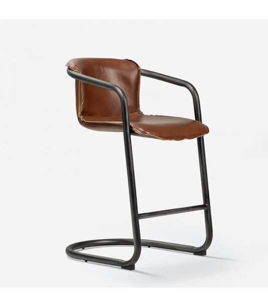 Conroy tall leather bar chair offer at Cielo