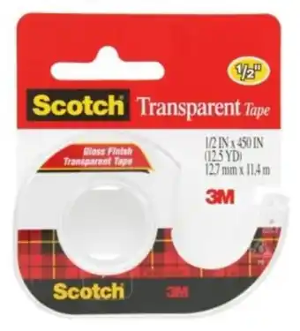 CNA 3m scotch transparent tape 12mm x 11m offer