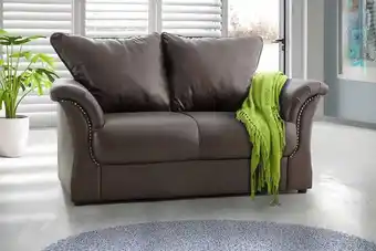 Jessie 2-seater couch - brown
