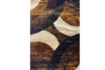 Living pattern 160cm x 230cm - brown & black & cream