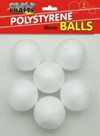 CNA Crazy crafts polystyrene balls round 55mm offer