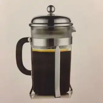 Coffee plunger chrome frame, 3 cup (380ml)