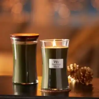 Adams Discount Centre Woodwick large candle offer