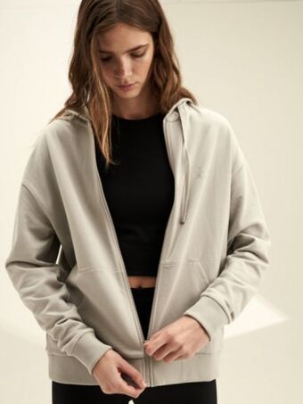 Zip through track hoodie