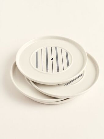 Rope pony 4-piece saucer set
