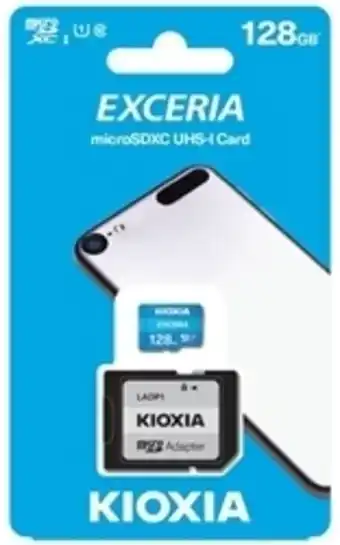 Kioxia microsd card 128gb 100mb/s class 10