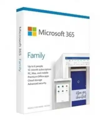 Microsoft office 365 family (1 year subscription)
