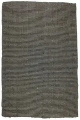 Jute double thick ash grey rug