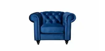 Rochester Charlietown chair in fabric, blue offer