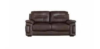 Rochester Linden 2 seater leather upper couch, espresso offer