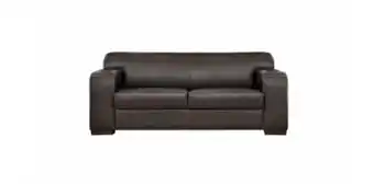 Rochester Kinshasa 3 seater leather couch, espresso offer