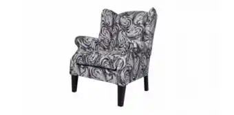 Rochester Lancaster wingback chair in fabric, aspect grey offer