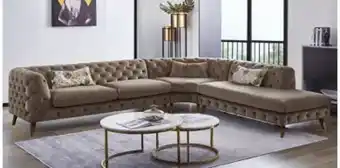 Rochester "dhalia 3 piece corner lounge suite (daybed right hand facing), champagne" offer