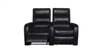 Rochester Theatro cinema recliner couch in full leather, black offer