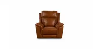 Rochester Napa recliner chair in full leather, ginger offer