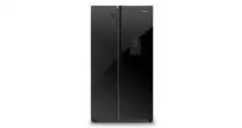 Rochester Hisense 514l side by side water dispenser fridge black glass, h670smia-wd offer