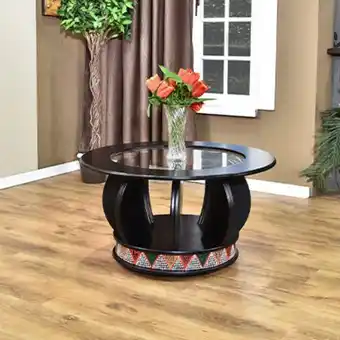 Discount Decor Calabash tribal coffee table offer