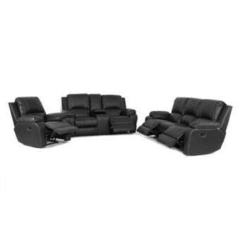 Discount Decor Lyla 5 action with console recliner lounge suite offer