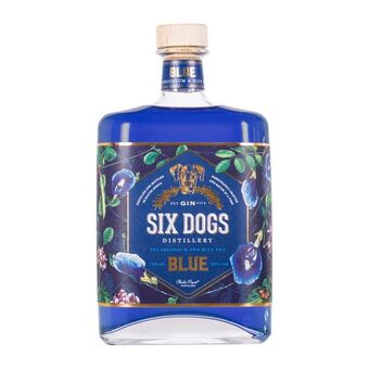 Six dogs blue gin (1x750ml)