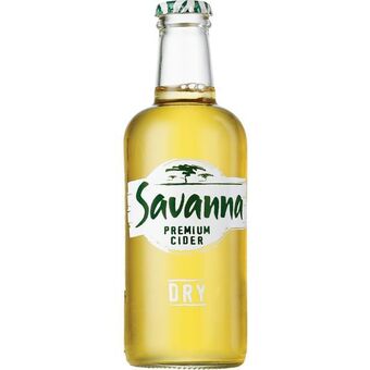 Prestons Savanna dry premium cider non-returnable bottle (24x330ml) offer