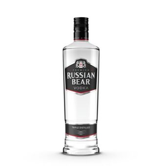 Prestons Russian bear premium triple distilled vodka (1x750ml) offer