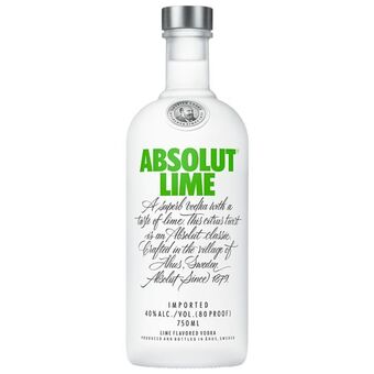 Prestons Absolut lime vodka (1x 750ml) offer