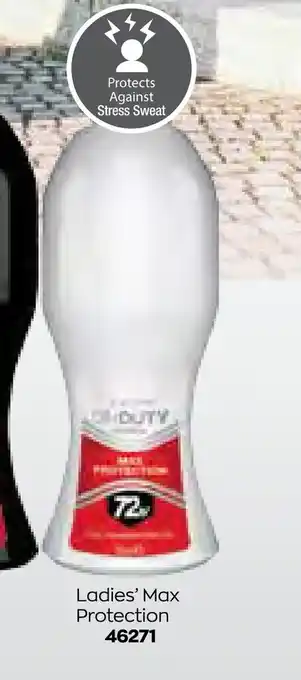 AVON Ladies' Max Protection On Duty Anti Perspirant Roll-on Deodorant offer
