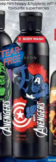 AVON Avengers Body Wash 200ml offer