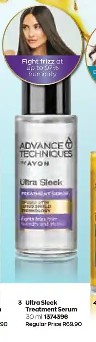 AVON Advance Techniques Ultra Sleek Treatment Serum 30ml offer