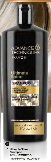 AVON Advance Techniques Ultimate Shine Shampoo 700ml offer