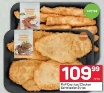 Pick n Pay PnP Crumbed Chicken Schnitzel or Strips offer