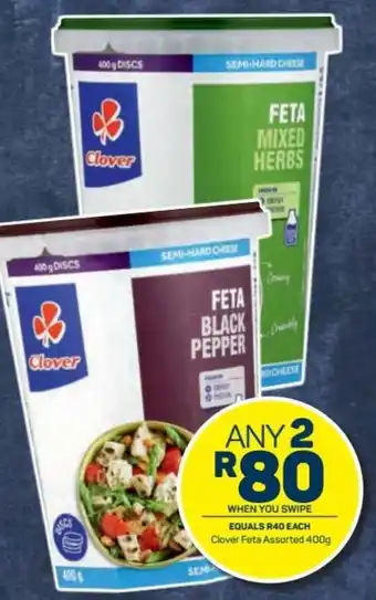 Pick n Pay Clover Feta Assorted 2 x 400g offer