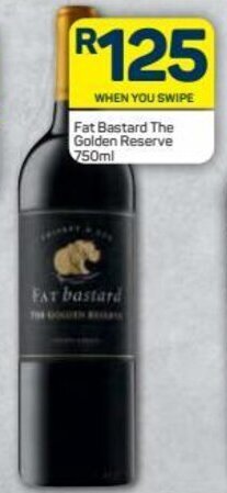 Pick n Pay Fat Bastard The Golden Reserve 750ml offer