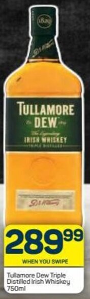 Pick n Pay Tullamore Dew Triple Distilled Irish Whiskey 750ml offer