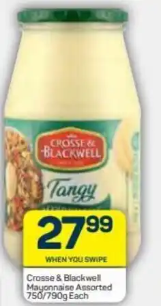 Pick n Pay Crosse & Blackwell Mayonnaise Assorted 750g / 790g offer