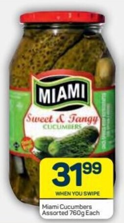 Miami Cucumbers Assorted 760g