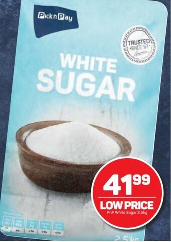 Pick n Pay PnP White Sugar 2.5kg offer