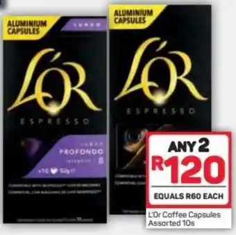 Pick n Pay L'Or Coffee Capsules Assorted 2 x 10s offer