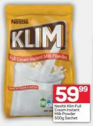 Pick n Pay Nestlé Klim Full Cream Instant Milk Powder 500g offer