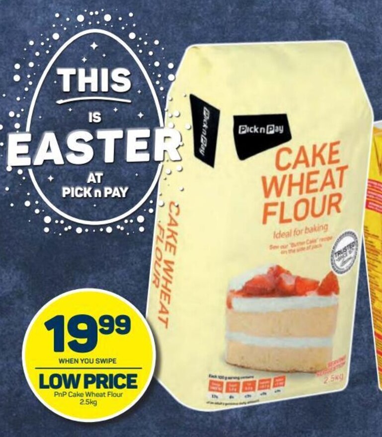 PnP Cake Wheat Flour 2.5kg offer at Pick n Pay