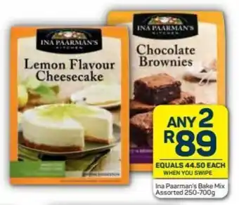 Pick n Pay Ina Paarman's Bake Mix Assorted 2 x 250-700g offer