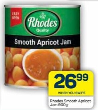 Pick n Pay Rhodes Smooth Apricot Jam 900g offer