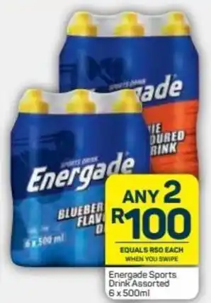 Pick n Pay Energade Sports Drink Assorted 2 x 6 x 500ml offer