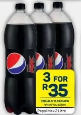 Pick n Pay Pepsi Max 3 x 2L offer
