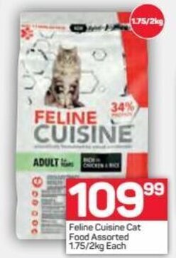 Pick n Pay Feline Cuisine Cat Food 1.75 / 2kg offer