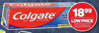 Pick n Pay Colgate Regular, Herbal Gel or Herbal Whitening Toothpaste 100ml offer