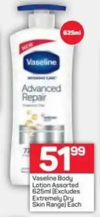Pick n Pay Vaseline Body Lotion 625ml offer