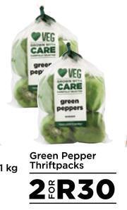 Food Lover's Market Green Pepper Thriftpacks-For 2 offer