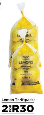 Food Lover's Market Lemon Thriftpacks-For 2 offer